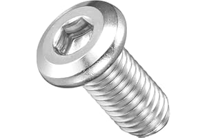 METALLIXITY Flat Head Hex Socket Cap Screws Bolts(M8-1.25x15) 10Pcs, 304 Stainless Steel Hex Socket Furniture Bolts Screws - 