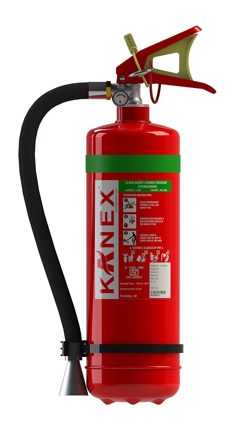 KANEX Clean Agent (Hfc Based) 2 Kg 8B Fire Extinguisher Amazon.in