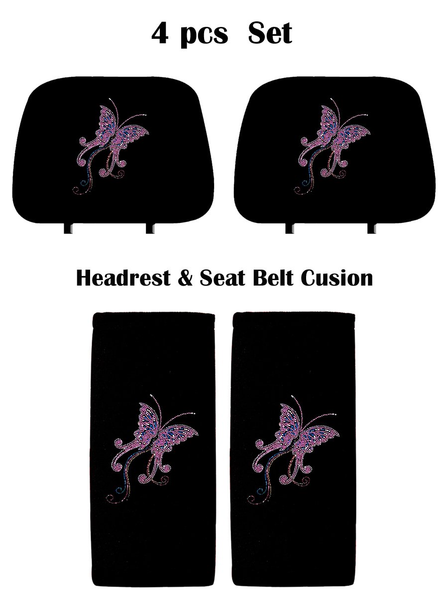 Best red butterfly car seat covers