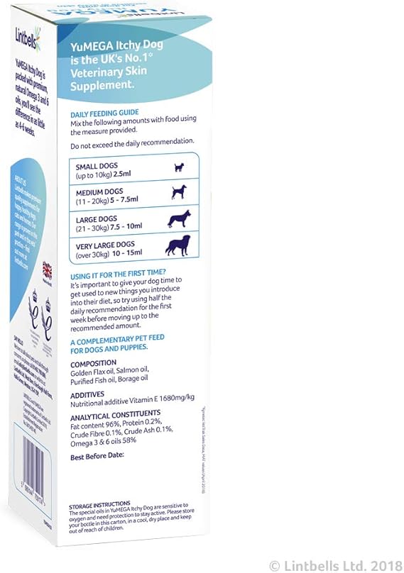 lintbells yumega itchy dog 500ml