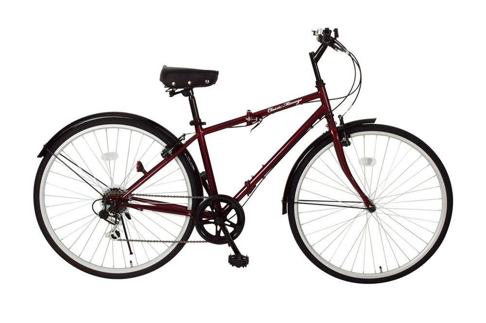 折畳自転車 B010EOW9RI 6段変速 クロスバイク クラシックレッド クロス 