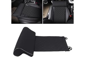 otoez Leather Car Seat Extender Cushion Leg Support Pillow Universal Car Seat Leg Pad Comfortable Leg Rest Extended Cushion Mat for Car Bus Train Home Office