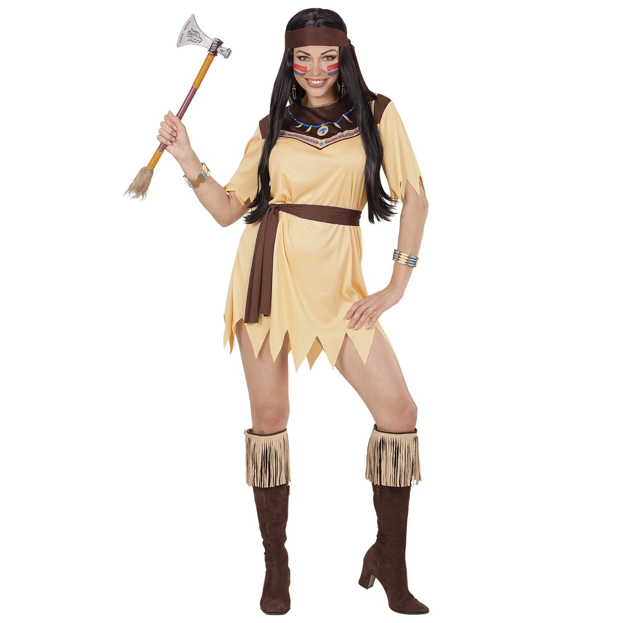 Widmann 07202 Adult Indian Woman Costume, Multi, M