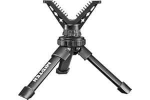 MidTen Portable Shooting Rest Tripod Rifle Stand for Range - Lightweight Bench Rest with 360 Rotate V Yoke Holder