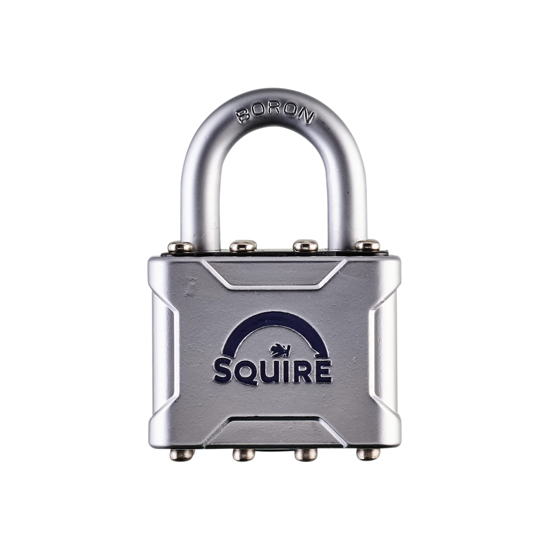 Squire Heavy Duty Padlock (Vulcan P4/40) - Toughest Open Shackle Vulcan Padlock - Steel Cast Alloy for Corrosion Resistance - Weatherproof Lock for Home, School & Shed (Silver, 40 mm)