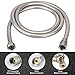 HOMEIDEAS Flexible Shower Hose Stretch 59-Inch to 79-Inch Stainless Steel Extra Long Shower Hose Replacement Handheld Shower Head Hose Extension, Brushed Nickel