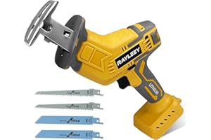 RAYLEEY Cordless Reciprocating Saw Compatible with Dewalt 20V MAX Battery, 0-3500 SPM, Variable Speed Trigger, One-Handed, Keyless Blade Clamp, Tool Only