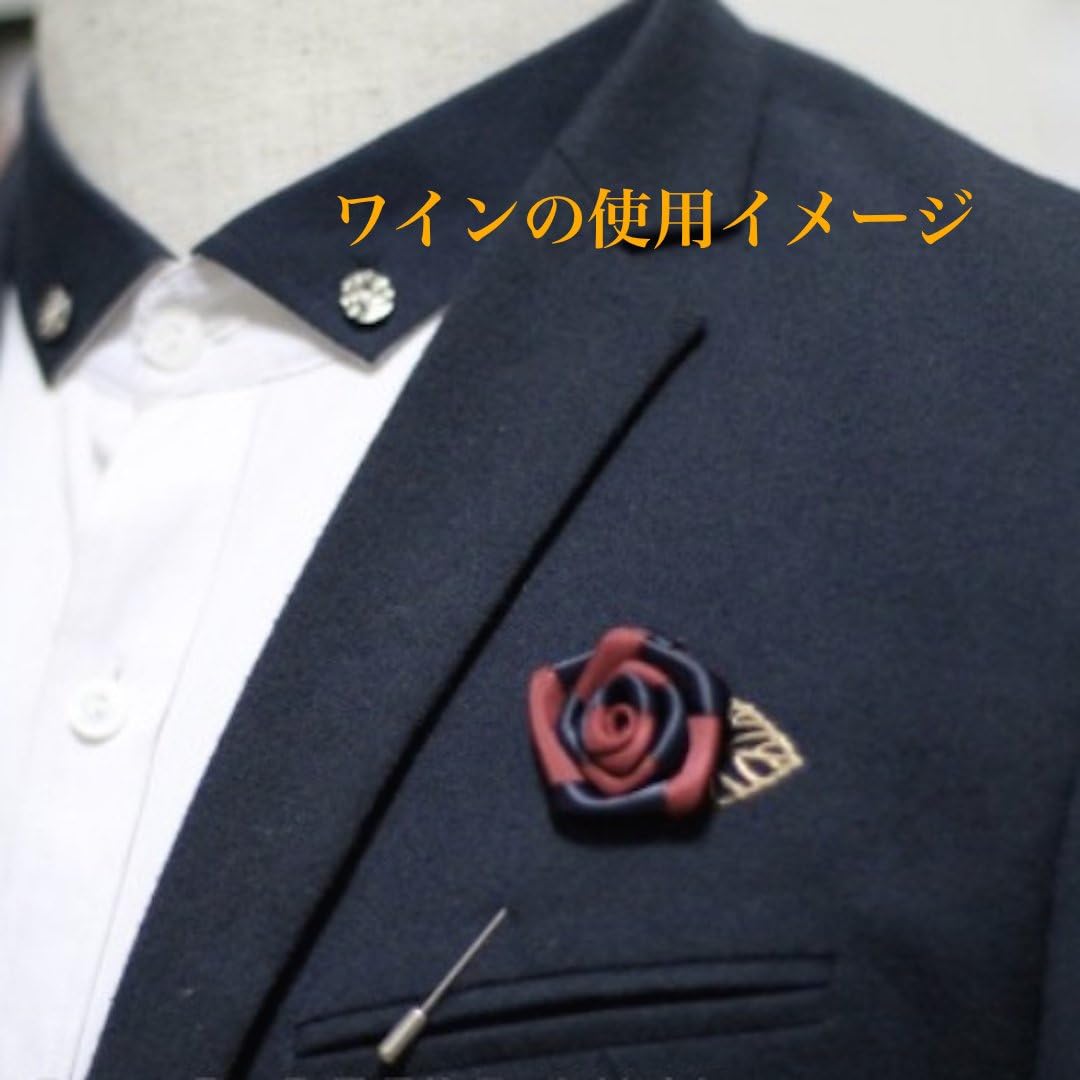 Amazon Aideaz ローズ デザイナーズ ラペルピン ピン ブローチ 結婚式 スーツ パーティ 等にも ピンク ブローチ 通販