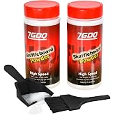 ZGDQ Shuffleboard Sand Wax,High Speed Shuffleboard Powder,Shuffleboard Sand Set with Mini Brush Set