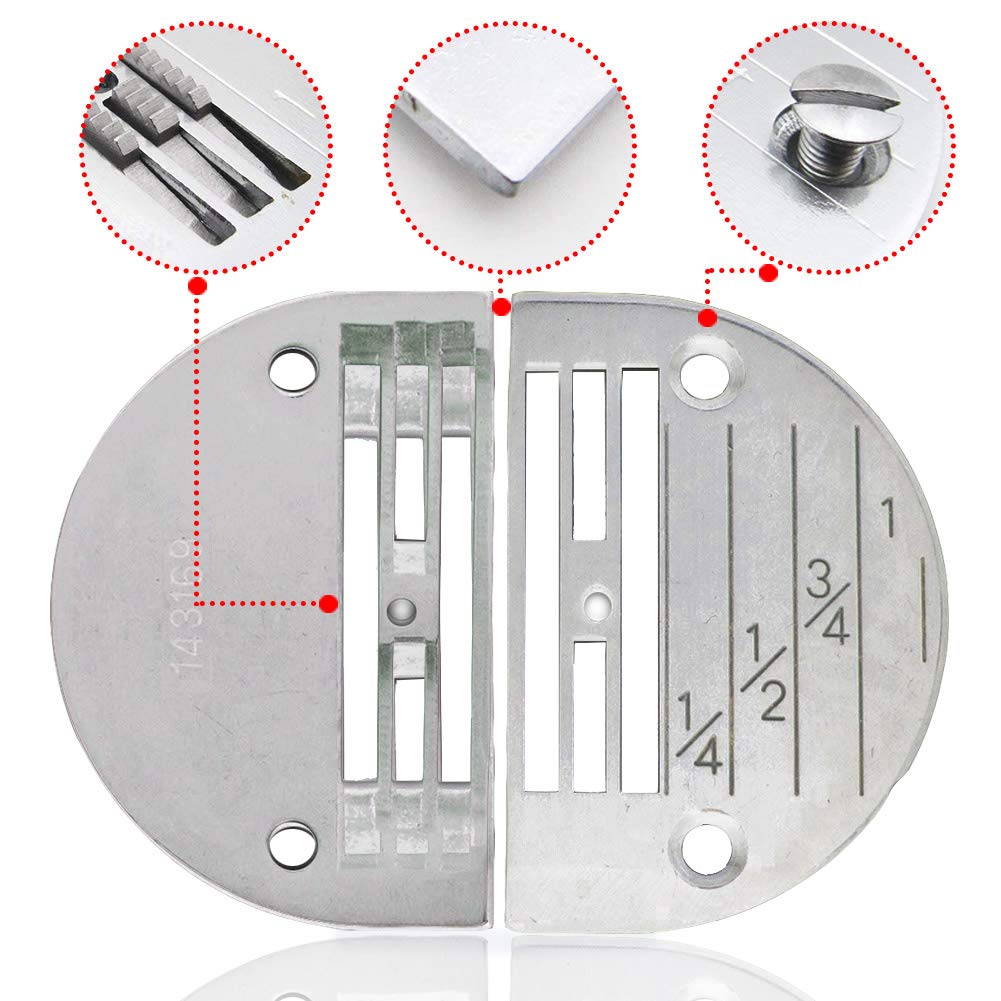 Needle Plate & Feeder Set for Industrail Single Needle Sewing Machine