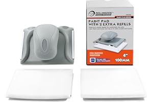 ROLLINGDOG Paint Pad Set - 4" Paint Edger Pad with 3PCS Paint Pad Refills for Smooth Wall Ceiling Windows Cutting in