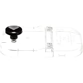 Server Products 80310 Cold Food Server Accessory Clear Plastic Hinged Lid, Fits Standard Jar, Black/Stainless Steel