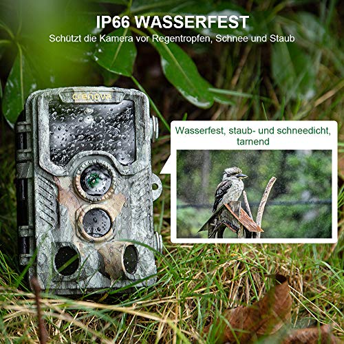 Crenova WLAN Wildkamera 4K 32MP mit 32GB microSD 940nm IR LEDs Bewegungsmelder Nachtsicht Spielkamera Wildtierkamera… – Bild 7