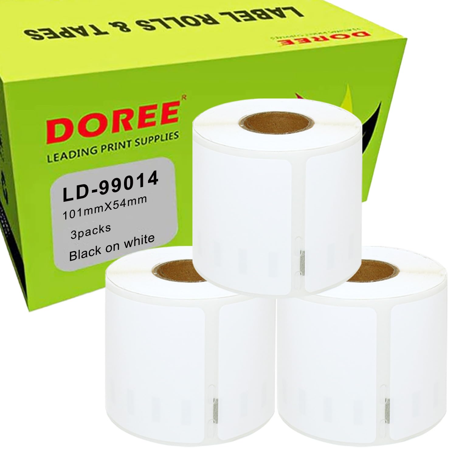 3×DOREE 99014 S0722430 54mm x 101mm Address Labels (220 Labels per Roll) Compatible for Dymo LabelWriter 4XL 450 400 330 320 310(3 Packs)