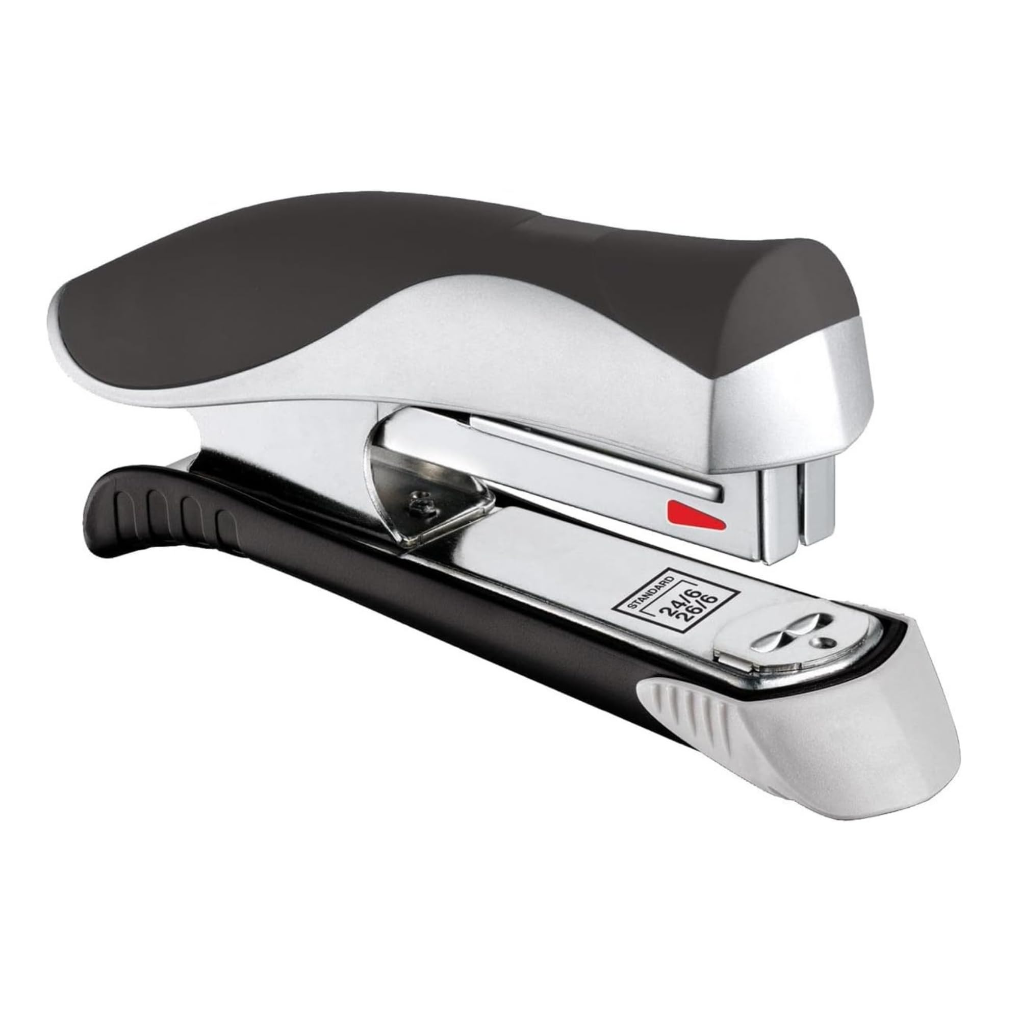 Maped 352510 "Ergologic" Half Strip Stapler, Grey/Blue/Red