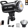 Godox SL100Bi 100W Bi-Color LED Video Light, 32100Lux@1M with APP Control, 2800K-6500K CRI/TLCI 96+/97+ Studio Light, 11 FX Effects Studio LED Continuous Video Light Bowens Mount