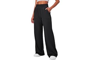 Ewedoos Wide Leg Pants Woman Lightweight Sweatpants Travel Track Work Yoga Dress Pants High Waisted with Pockets Casual