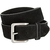 Belts.com Square or Oval Antique Buckle Casual Jean Suede Leather Belt 1-1/2"(38mm) or 1"(25mm) Wide