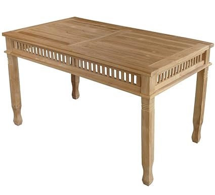 KMH®, Teak Gartentisch Colonial 140 x 80 cm (#102055)