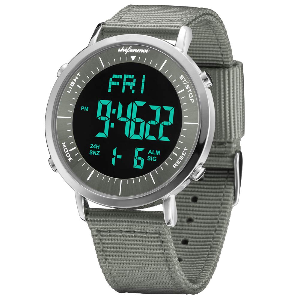 Digital Watches Unisex, shifenmei Multifunction Cool Chronograph Alarm