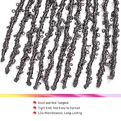 GUOHUI Super Light Butterfly Locs Crochet Hair 12