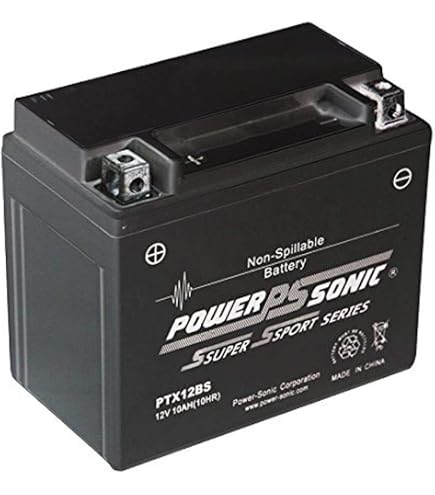 Amazon.com: Power-Sonic (PTX12BS-FS) Batería Powersport sellada
