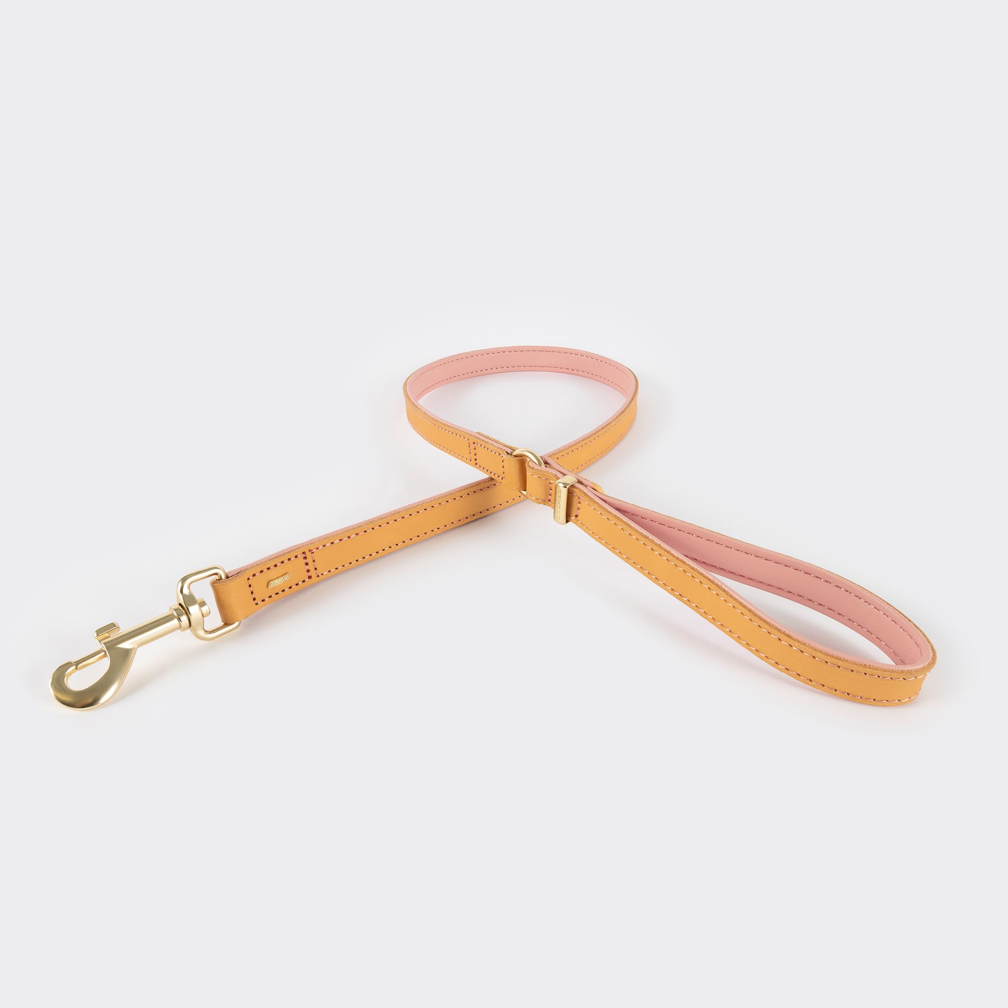 EZYDOG Oxford Leather Dog Lead | Small, Medium and Large Dogs, Full Grain Natural Leather, Adjustable, Padded Lining, Hard Wearing Dog Lead, Long Leather Dog Lead, Dog Leads (Blush, Regular)