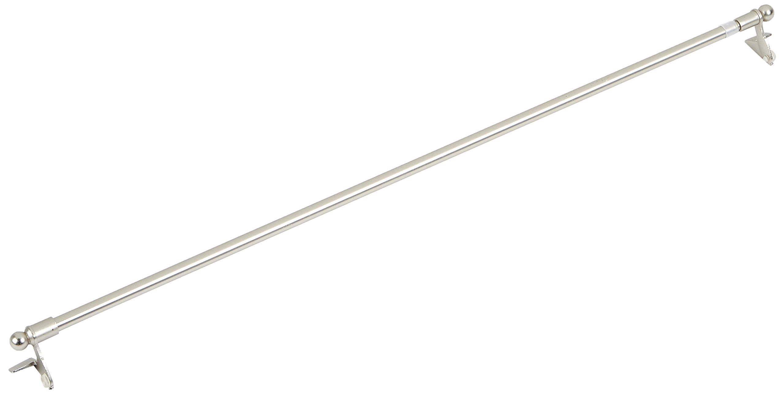 Home Fashion Bistro clamp Rod, Metal, Silver, 0.5 x 100 cm