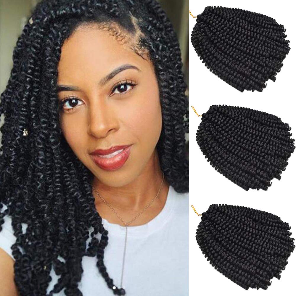 Amazon Com Leeons 3 Packs 8 Inch Fluffy Twist Hair Spring Twist
