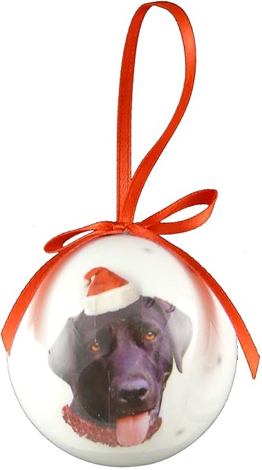 Boule De Noël Pour Chien Labrador Noir Dimensions 5 Cm 2