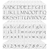 PEGZ Alphabet Stamps Papyrus Font 1/4" Medium Size 84 Piece Bundle