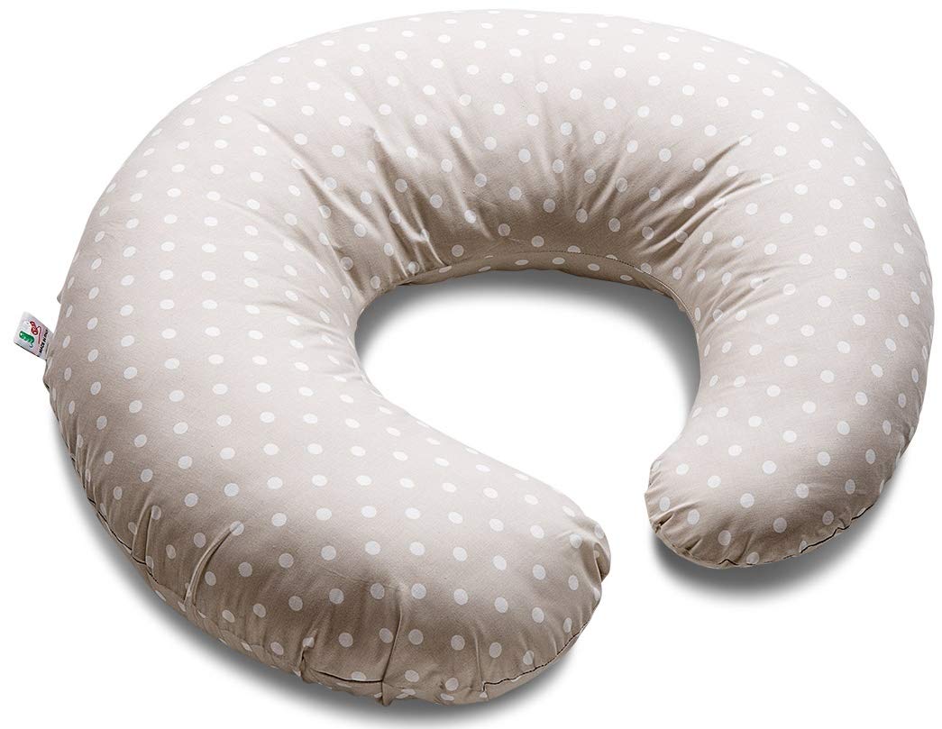 Italbaby Dotted Feeding Cushion, Dove Grey, Multi-Color, One Size