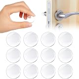 Vicloon Self Adhesive Rubber Feet 12Pcs Transparent Bumper Pads 20x5mm