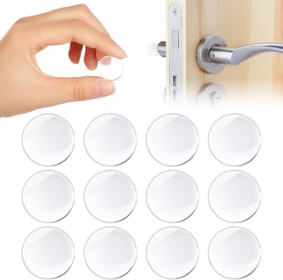 Vicloon Self Adhesive Rubber Feet 12Pcs Transparent Bumper Pads 20x5mm