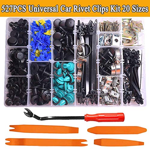 CNIKESIN 527Pcs Car Retainer Clips Door Trim Panel Clips Bumper Clips Plastic Rivets Fasteners Kit Auto Push Pin Rivets Set for GM Ford Toyota Honda Chrysler - Thumbnail 3