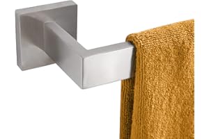 KOKOSIRI 24-Inch Single Towel Bar, Bathroom Kitchen Towel Holder, Wall Mounted SUS304 Stainless Steel Towel Rack, Brushed Nickel, B4003BR-L24