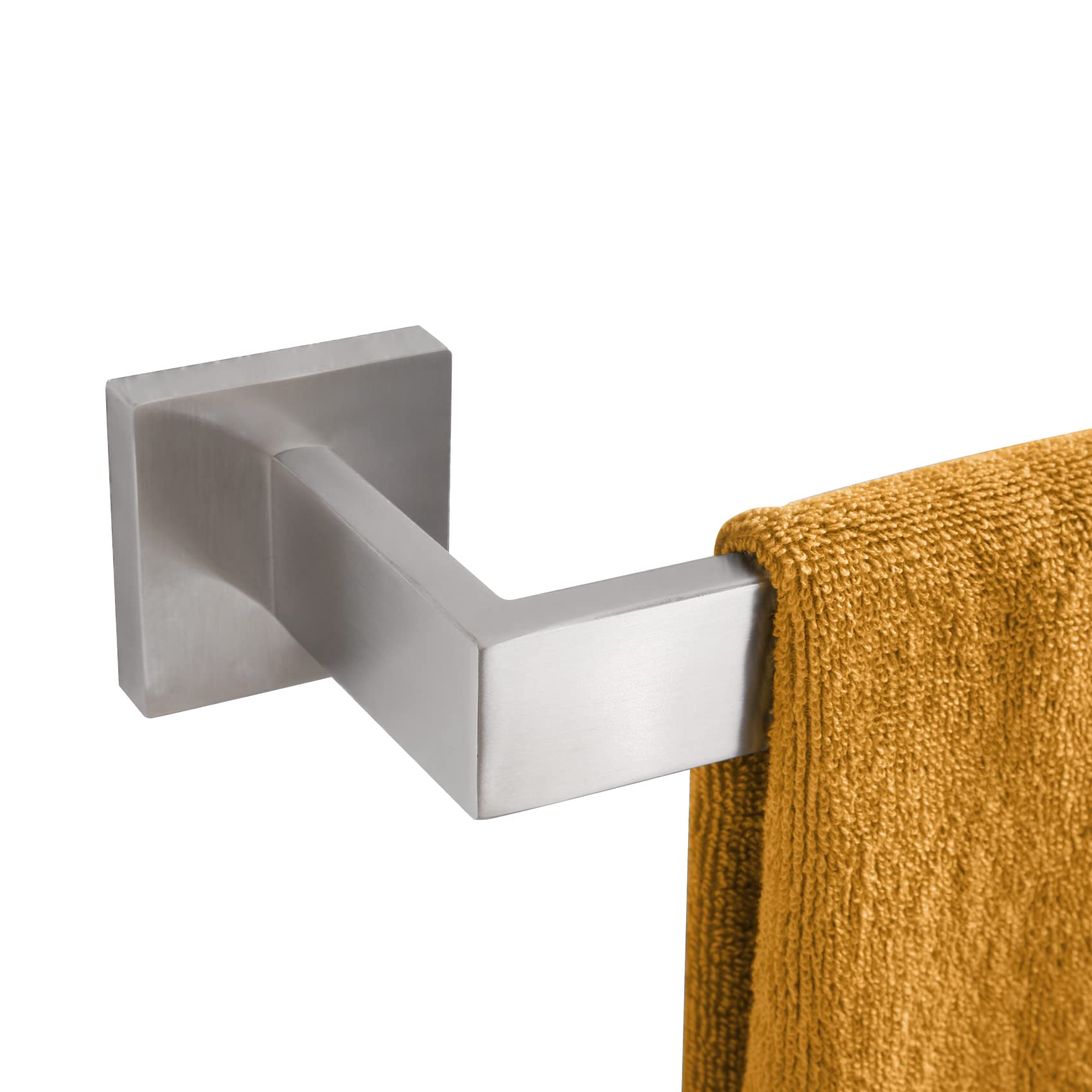 KOKOSIRI 36-Inch Single Towel Bar, Bathroom Kitchen Towel Holder, Wall Mounted SUS304 Stainless Steel Towel Rack, Brushed Nickel, B4003BR-L36