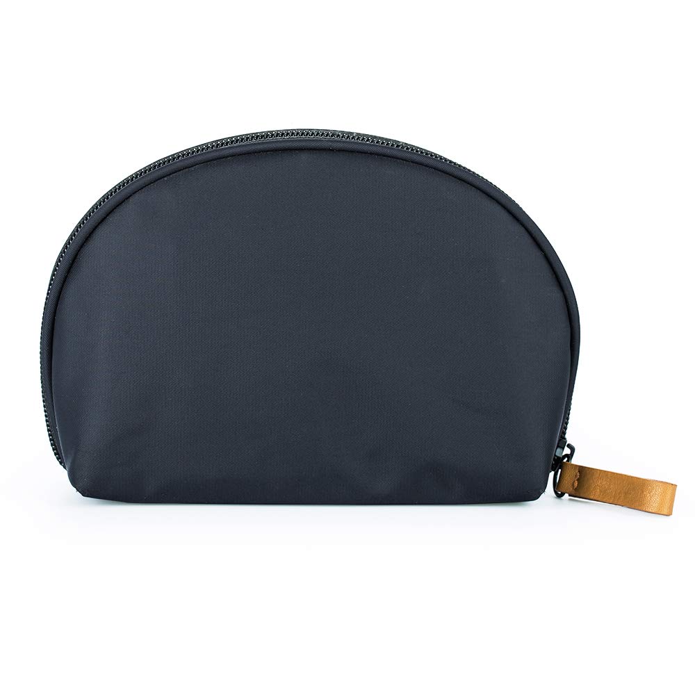 Hekyip Half Moon Cosmetic Bag, Travel Makeup Pouch, Portable Waterproof Cosmetic Pouch for Girls Women, Small (INNER RED) : Beauty