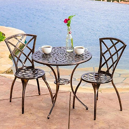 Christopher Knight Home Modern 3-piece Bistro Set, Brown Finish