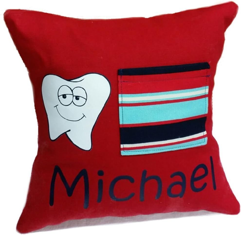Amazon Com C Claire Embroidery Personalized Tooth Fairy Pillow
