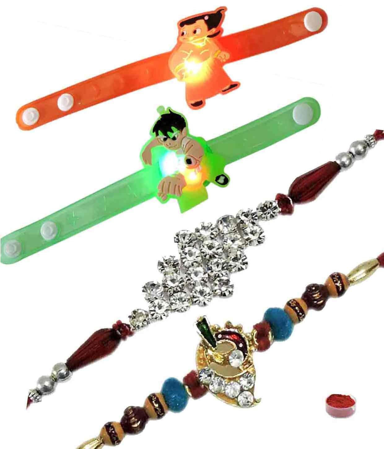 devilishly good set of 4 kids & bhaiya rakhis