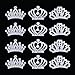 12Pcs Metal Rhinestone Mini tiaras and crowns for little girls Comb Tiara Hair Clips For Princess Party Supplies,Princess Flower Girl Wedding Party Favor Hair Jewelry
