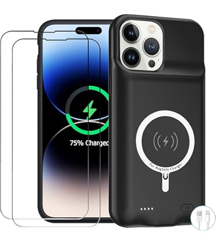 Apple iPhone 14 Pro 256GB 　社外バッテリー Amazon.com: Battery Case for iPhone 14 Pro Max, 12000mAh High