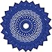 24 Pack Lightweight Cotton Handkerchiefs Square Bandanas Napkins,Blue