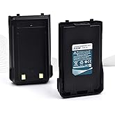 hflexgrad (2-Pack) 7.4V 2200mAh Li-ion Battery Replacement with USB Charging Cable for Baofeng UV-S9 UV-S9X3 UV-S9 Plus Two Way Radios