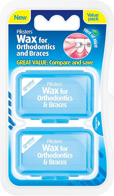 Piksters Orthodontic Wax for Braces - Twin Pack (2 Count)