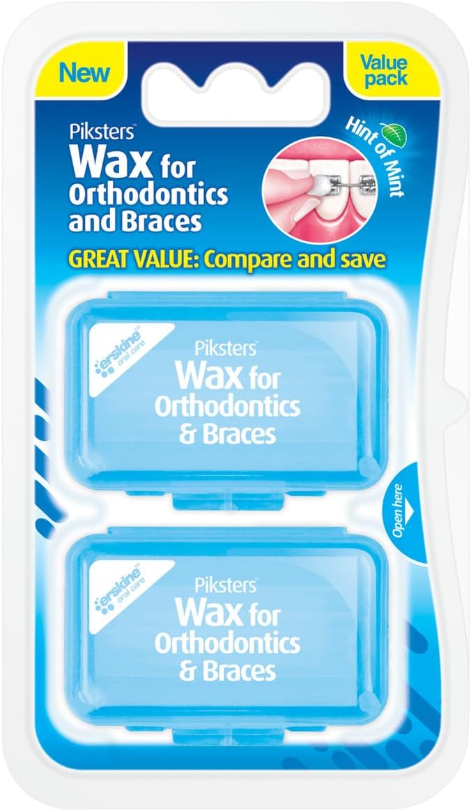 Piksters Orthodontic Wax for Braces - Twin Pack (2 Count)