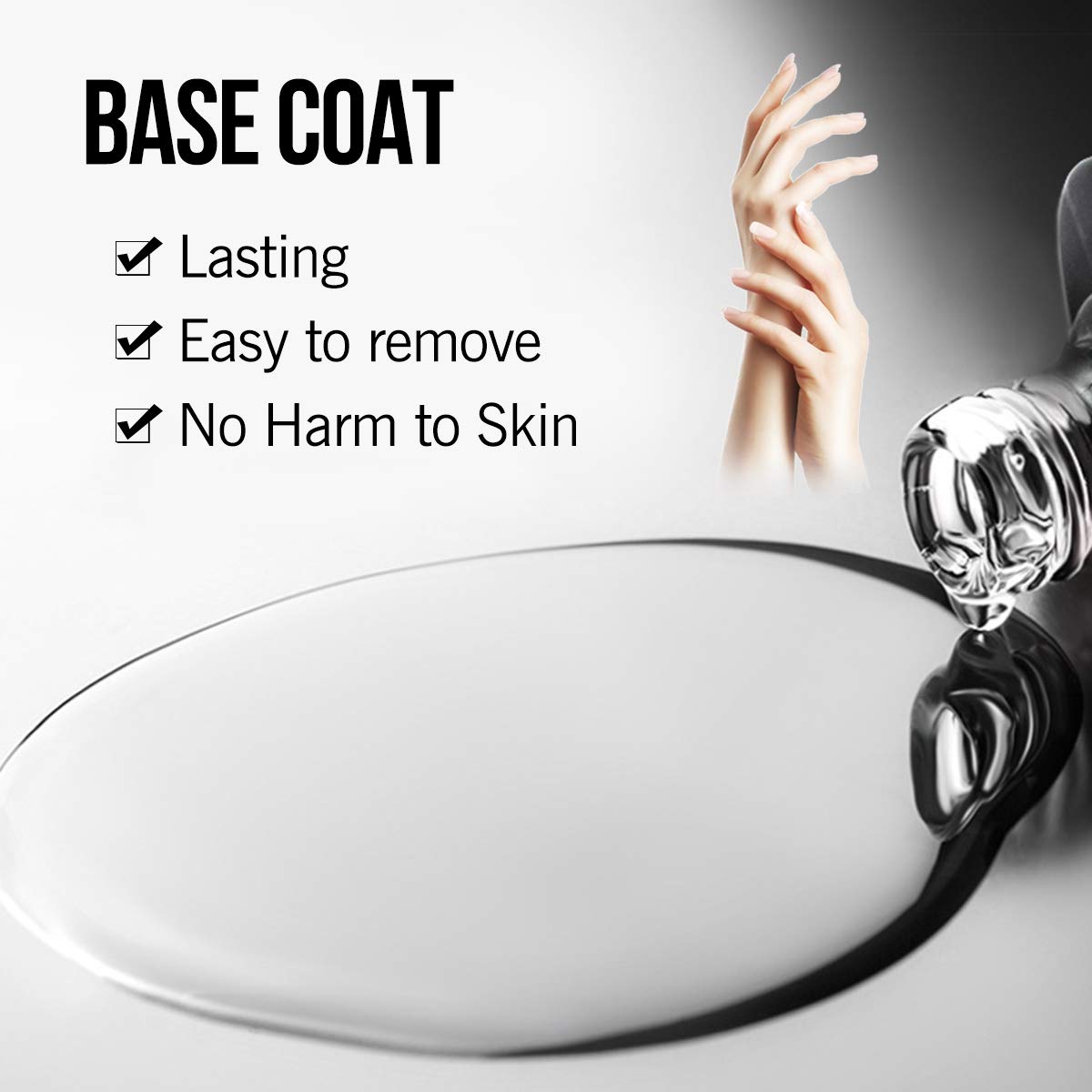 Modelones Matte Gel Top Coat With Base Top Coat Gel Nail Polish, No Wipe Top Coat LED Nail Lamp Needed, Soak Off Varnish 3x10ml, High Gloss Shiny and Matte Effects In One Set : Beauty