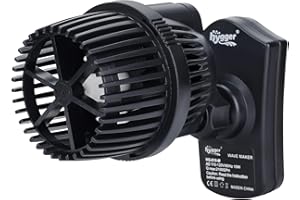 hygger 2100 GPH Aquarium Wave Maker Pump with Strong Magnetic Suction Base, Ultra-quiet 360 Degree Rotating Submersible Power Head, for 75-130 Gal Freshwater Saltwater Tank