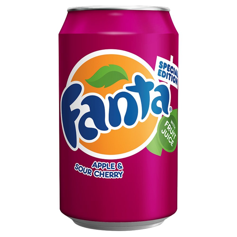 (12 Pack) Fanta Apple & Sour Cherry 500ml 500ml Amazon.co.uk Grocery
